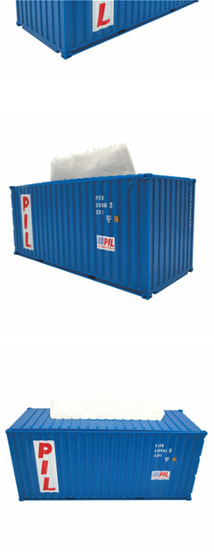 太平航運PIL 1:35集裝箱紙巾盒模型 航運文化與家居創意的完美融合